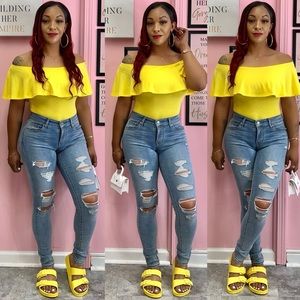 Women’s Bodysuit ( Yellow)